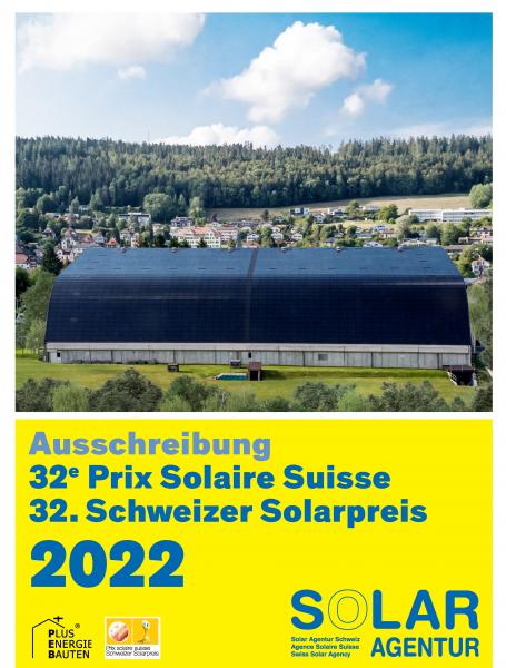 Medienmitteilung: Anmeldung Schweizer Solarpreis 2022