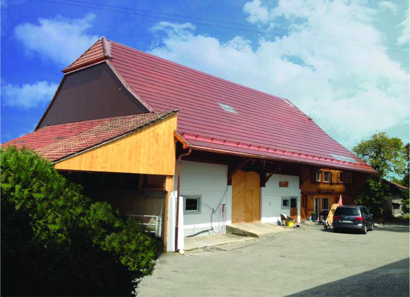 Das Bauernhaus Galley besteht zu zwei Dritteln aus einem landwirtschaftlichen Betriebsbereich und zu einem Drittel aus einem Wohnbereich.