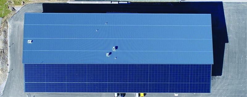 Die nördliche Dachhälfte bietet Potential für eine weitere PV-Anlage